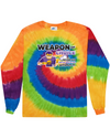 fashionable cotton crew neck clothing Long sleeve T-shirt tee shirt tie dye apparel