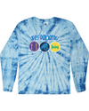 fashionable cotton crew neck clothing Long sleeve T-shirt tee shirt tie dye apparel
