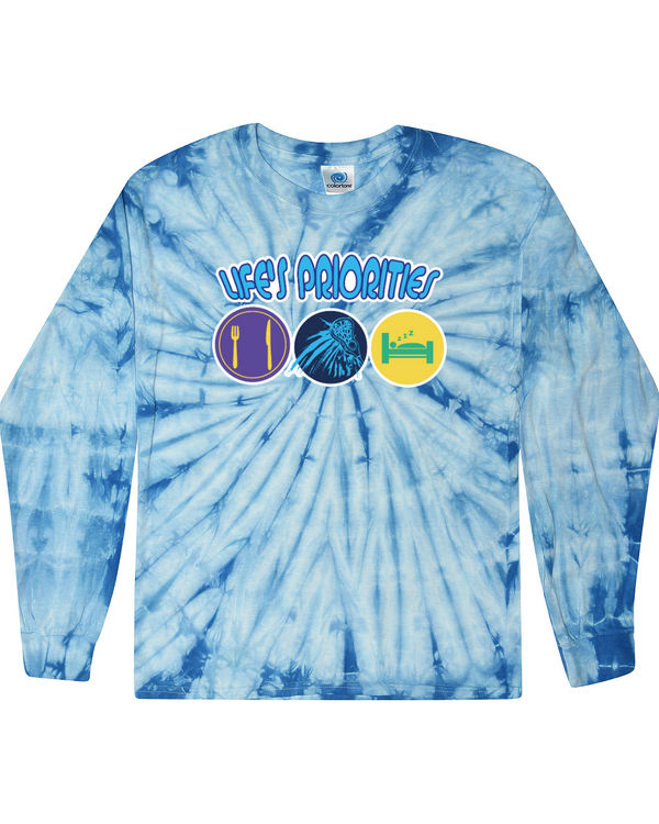 fashionable cotton crew neck clothing Long sleeve T-shirt tee shirt tie dye apparel