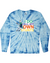 fashionable cotton crew neck clothing Long sleeve T-shirt tee shirt tie dye apparel