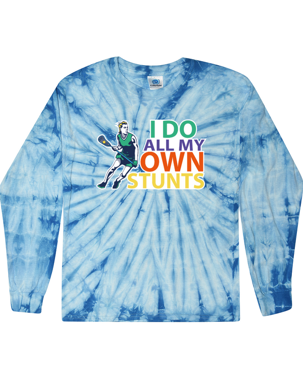fashionable cotton crew neck clothing Long sleeve T-shirt tee shirt tie dye apparel