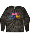fashionable cotton crew neck clothing Long sleeve T-shirt tee shirt tie dye apparel