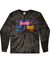 fashionable cotton crew neck clothing Long sleeve T-shirt tee shirt tie dye apparel