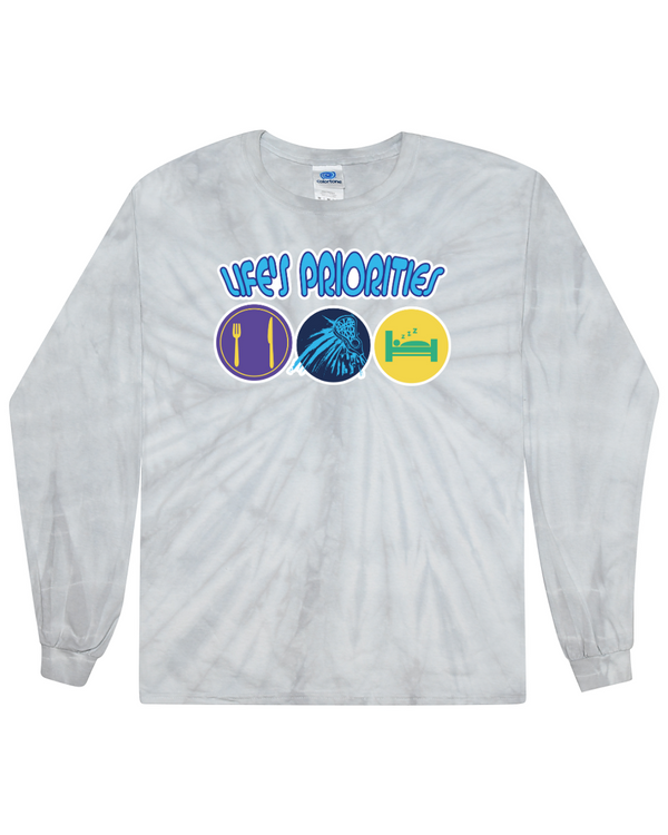 fashionable cotton crew neck clothing Long sleeve T-shirt tee shirt tie dye apparel