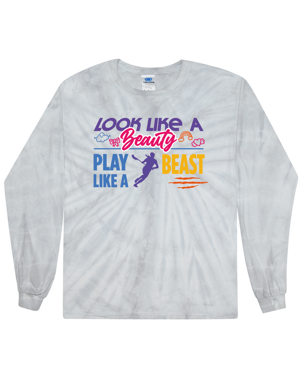 fashionable cotton crew neck clothing Long sleeve T-shirt tee shirt tie dye apparel