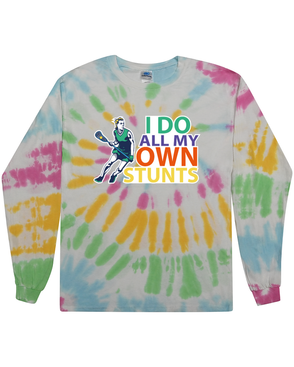 fashionable cotton crew neck clothing Long sleeve T-shirt tee shirt tie dye apparel