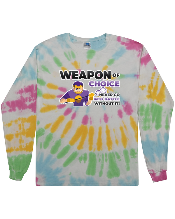 fashionable cotton crew neck clothing Long sleeve T-shirt tee shirt tie dye apparel