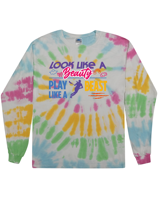 fashionable cotton crew neck clothing Long sleeve T-shirt tee shirt tie dye apparel