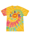 fashionable cotton crew neck clothing T-shirt tee shirt tie dye apparel