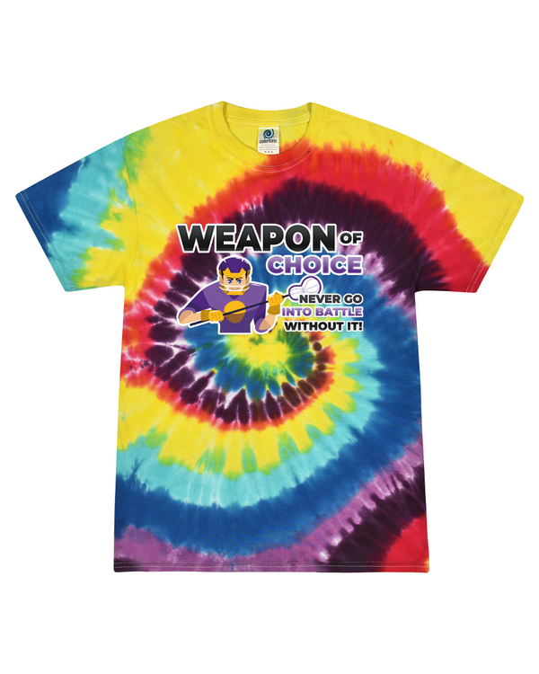 Weapon Of Choice Never Go Into Battle Without It (Boy) - Tie Dye Tee