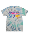 fashionable cotton crew neck clothing T-shirt tee shirt tie dye apparel