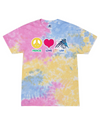 fashionable cotton crew neck clothing T-shirt tee shirt tie dye apparel