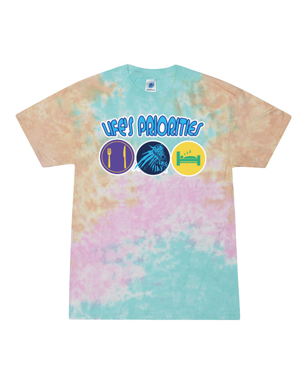 fashionable cotton crew neck clothing T-shirt tee shirt tie dye apparel