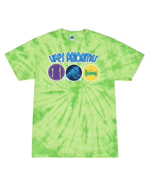 fashionable cotton crew neck clothing T-shirt tee shirt tie dye apparel