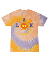 fashionable cotton crew neck clothing T-shirt tee shirt tie dye apparel