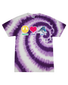fashionable cotton crew neck clothing T-shirt tee shirt tie dye apparel