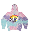 Softball - Tie Dyed Hoodies