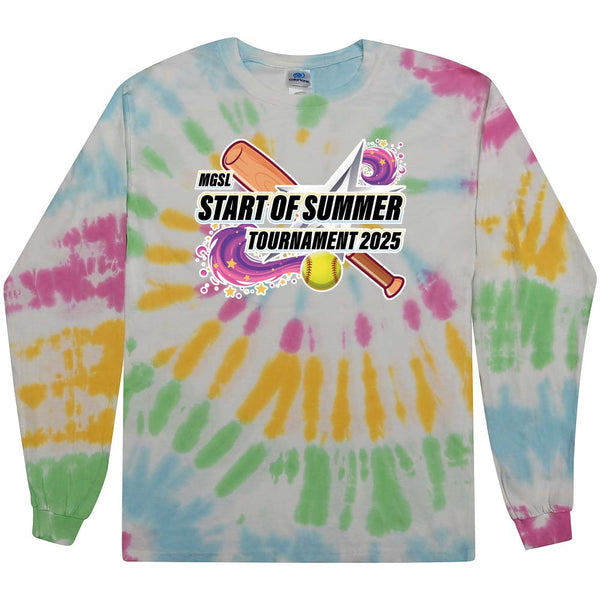 Tie Dyed Long Sleeve - MGSL Start of Summer Softball Tournament 2025