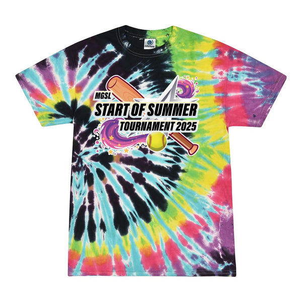 Tie Dyed Short Sleeve - MGSL Start of Summer Softball Tournament 2025