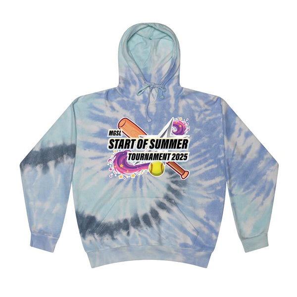 Tie Dyed Hoodie - MGSL Start of Summer Softball Tournament 2025