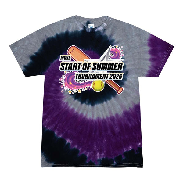 Tie Dyed Short Sleeve - MGSL Start of Summer Softball Tournament 2025