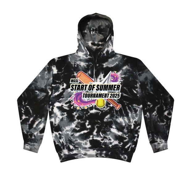 Tie Dyed Hoodie - MGSL Start of Summer Softball Tournament 2025