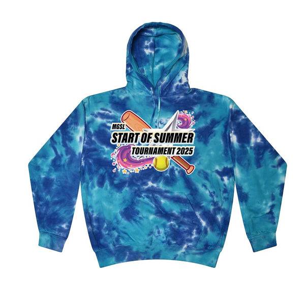 Tie Dyed Hoodie - MGSL Start of Summer Softball Tournament 2025