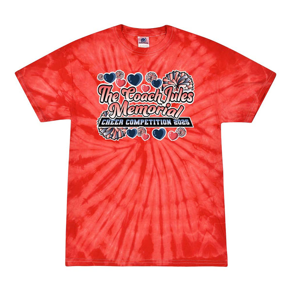 Tie Dye T-shirt - The Coach Jules Memorial Cheer Competition 2025