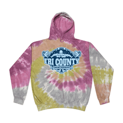 2024 Tri County Swim League A Championships - Tie Dyed Hoodie