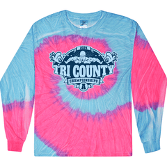 2024 Tri County Swim League A Championships - Long Sleeve Tie Dyed