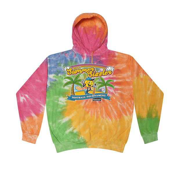 Tie Dyed Hoodie - 2025 Howard County Summer Sizzler