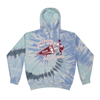 Tie Dyed Hoodie - 2025 Maroon & White Cheer