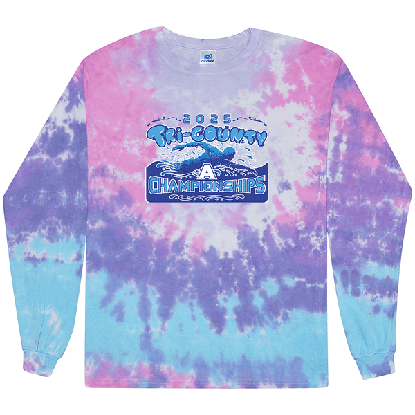 Tie Dyed Long Sleeve- 2025 TRI-County A Swim Championships