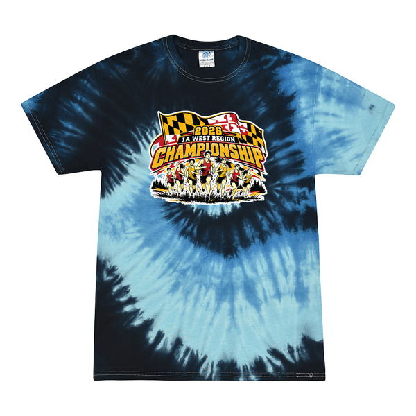 [[color:Blue Ocean]] 2026 1A West Region XC Championship 0000 Blue Ocean Tie Dyed T shirt