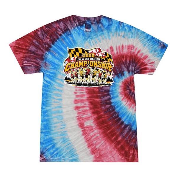 [[color:Firecracker]] 2026 1A West Region XC Championship 0003 Firecracker Tie Dyed T shirt