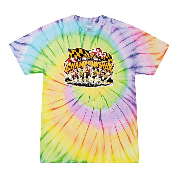 [[color:Lolli-pop]] 2026 1A West Region XC Championship 0005 Lolli Pop Tie Dyed T shirt