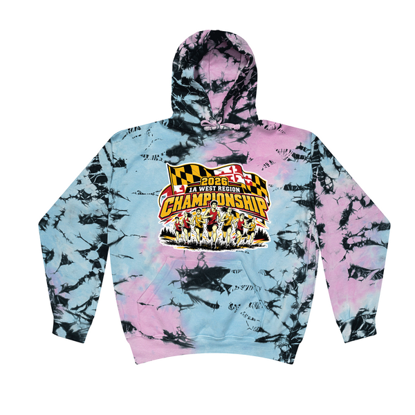 [[color:Dream]] 2026 1A West Region XC Championship 0012 Dream Tie Dyed Hoodie