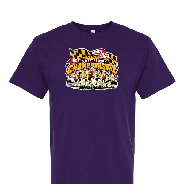 [[color:Purple]] 2026 1A West Region XC Championship 0026 Purple Short Sleeve