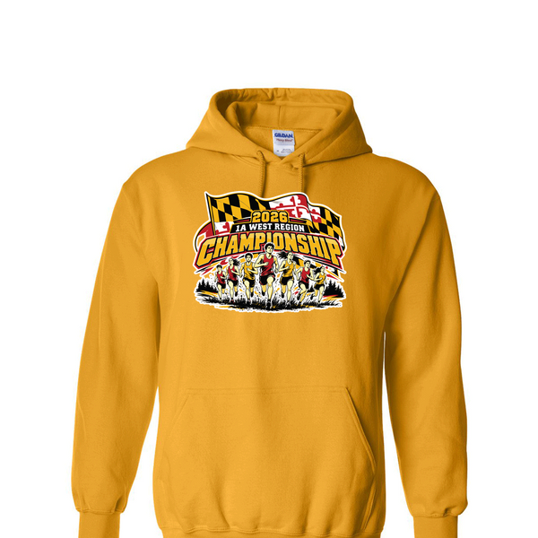 [[color:Gold]] 2026 1A West Region XC Championship 0037 Gold Hoodie