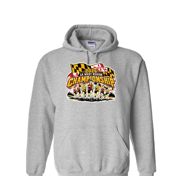 [[color:Sport Grey]] 2026 1A West Region XC Championship 0040 Sport Grey Hoodie
