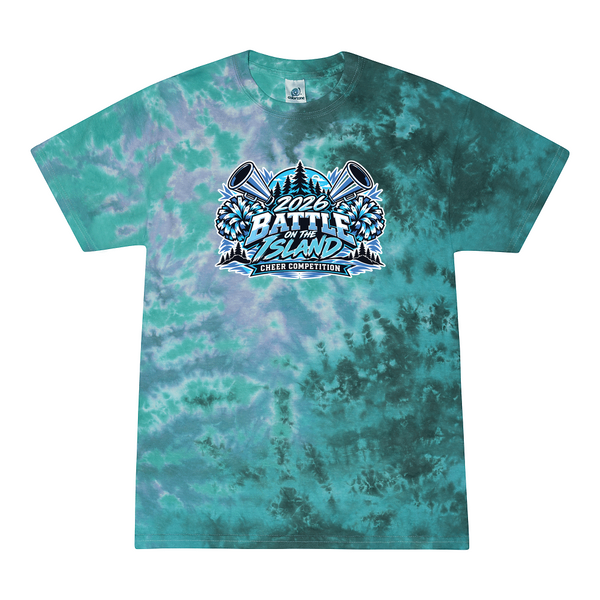 [[color:Zero G]] 2026 Battle on the Island Cheer 0009 Zero G Tie Dyed T shirt