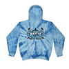 [[color:Spider Baby Blue]] 2026 Battle on the Island Cheer 0010 Spider Baby Blue Tie Dyed Hoodie