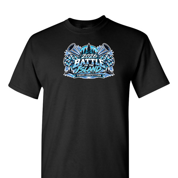 [[color:Black]] 2026 Battle on the Island Cheer 0022 Black Short Sleeve