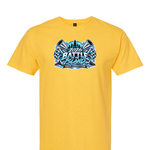 [[color:Daisy]] 2026 Battle on the Island Cheer 0028 Daisy Short Sleeve