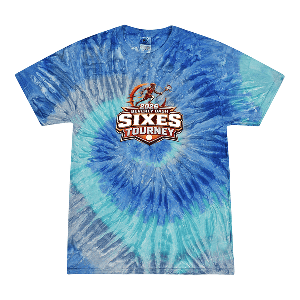 [[color:Blue Jerry]] 2026 Beverly Bash Sixes Tourney 0003 Blue Jerry Tie Dyed T shirt