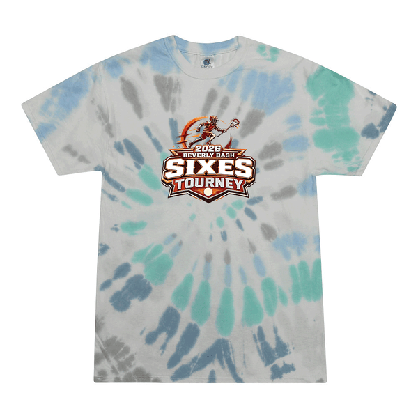 [[color:Glacier]] 2026 Beverly Bash Sixes Tourney 0008 Glacier Tie Dyed T shirt