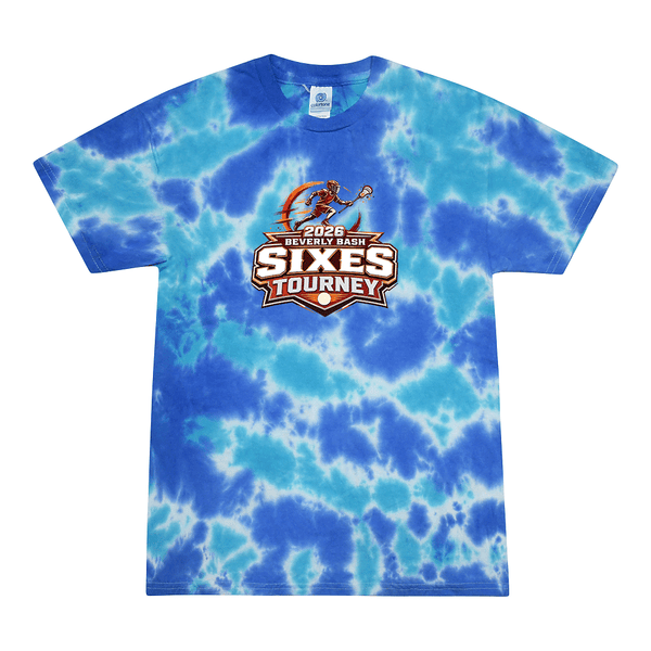 [[color:Multi Blue]] 2026 Beverly Bash Sixes Tourney 0017 Multi Blue Tie Dyed T shirt