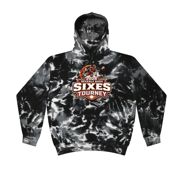 [[color:Multi Black]] 2026 Beverly Bash Sixes Tourney 0033 Multi Black Tie Dyed Hoodie