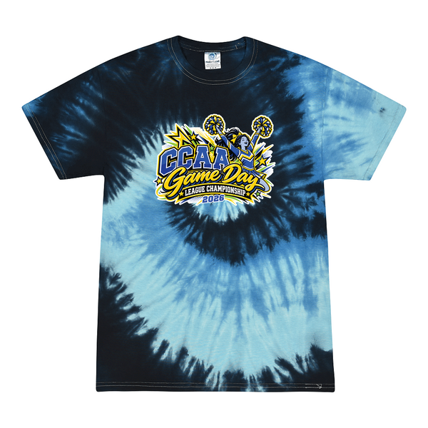 [[color:Blue Ocean]] 2026 CCAA Game Day League Championship 0000 Blue Ocean Tie Dyed T shirt