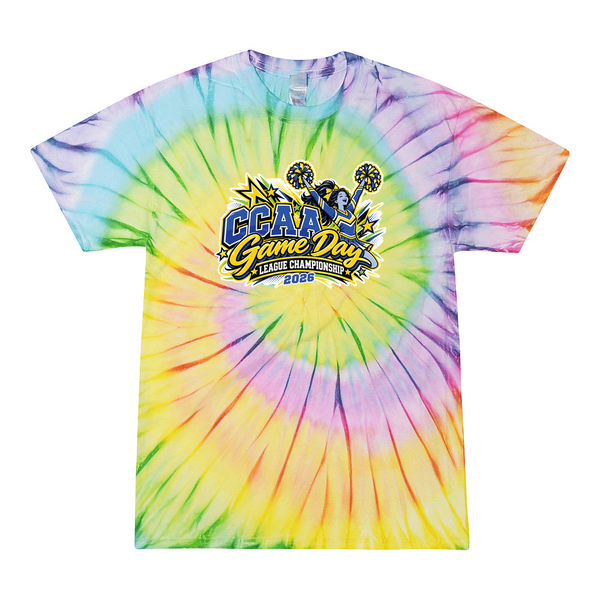 [[color:Lolli-pop]] 2026 CCAA Game Day League Championship 0005 Lolli Pop Tie Dyed T shirt